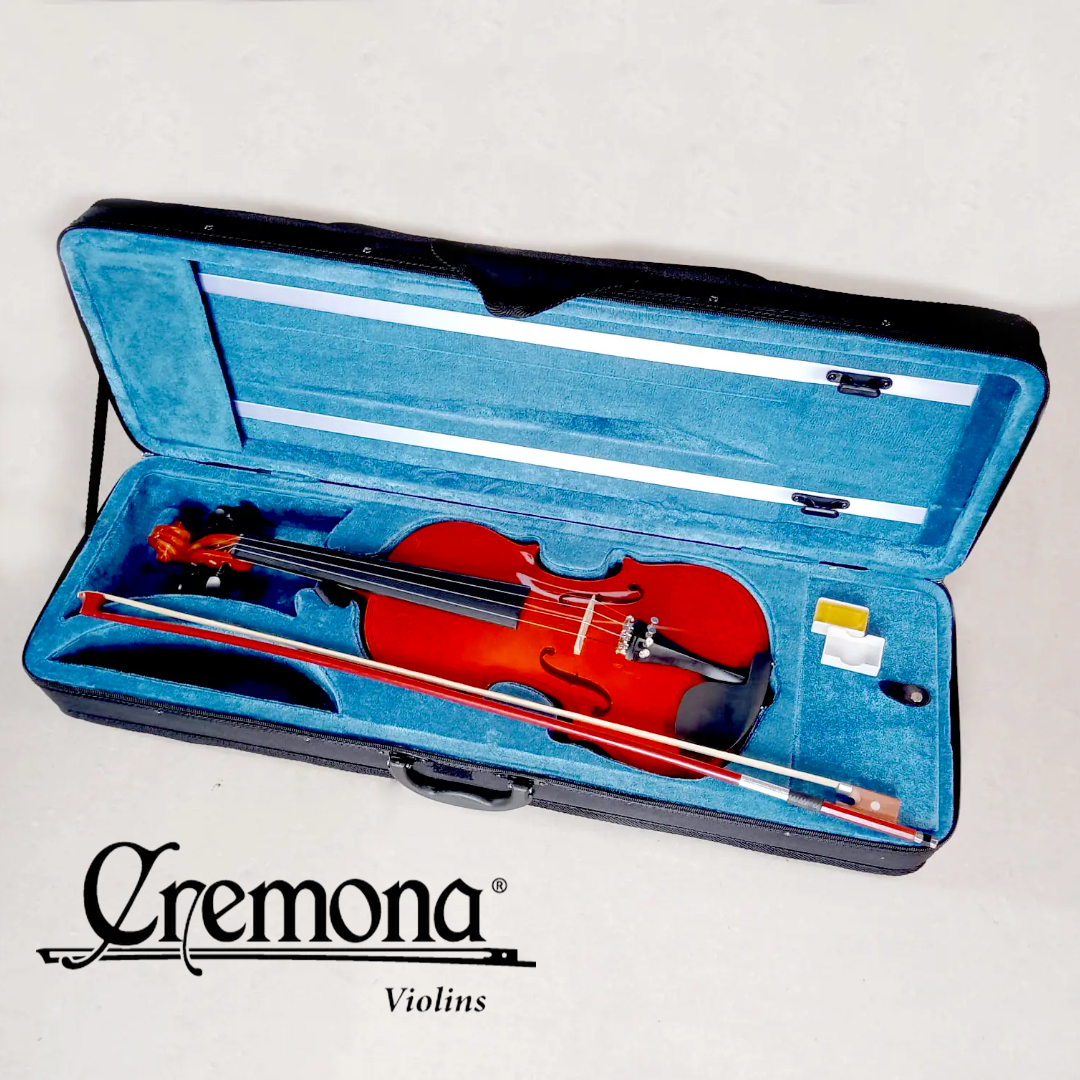 Cremona Half Size (1/2) Violin Set for Beginners with Hard Case, Rosin & Bow